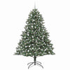Kunstig juletre grønn 160 x 160 x 240 cm PVC og plast og stål