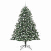 Kunstig juletre grønn 160 x 160 x 240 cm PVC og plast og stål