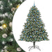 Kunstig juletre med 300 LED grønn 240 cm PVC og plast og stål vidaXL
