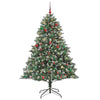 Kunstig juletre grønn 160 x 160 x 240 cm PVC og plast og stål