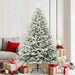 Kunstig forbelyst juletre med 300 LED grønn 180 cm PVC og PE