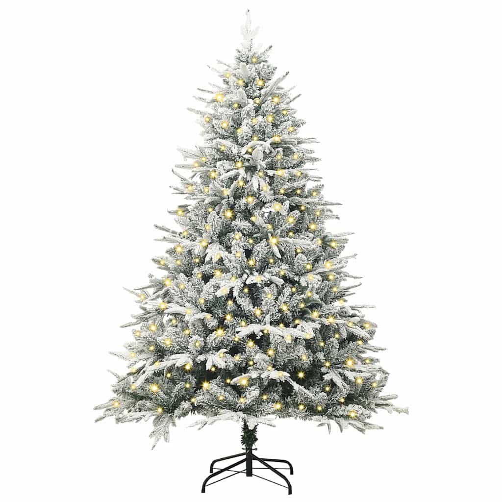 Kunstig forbelyst juletre med 300 LED grønn 180 cm PVC og PE