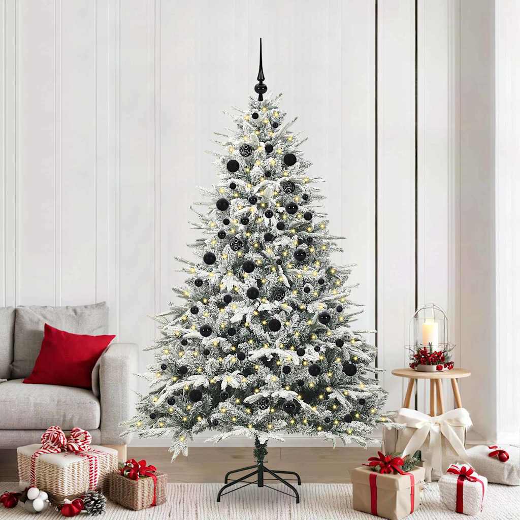 Kunstig Forhåndsbelyst Juletre med Ballettsett grønn 210 cm
