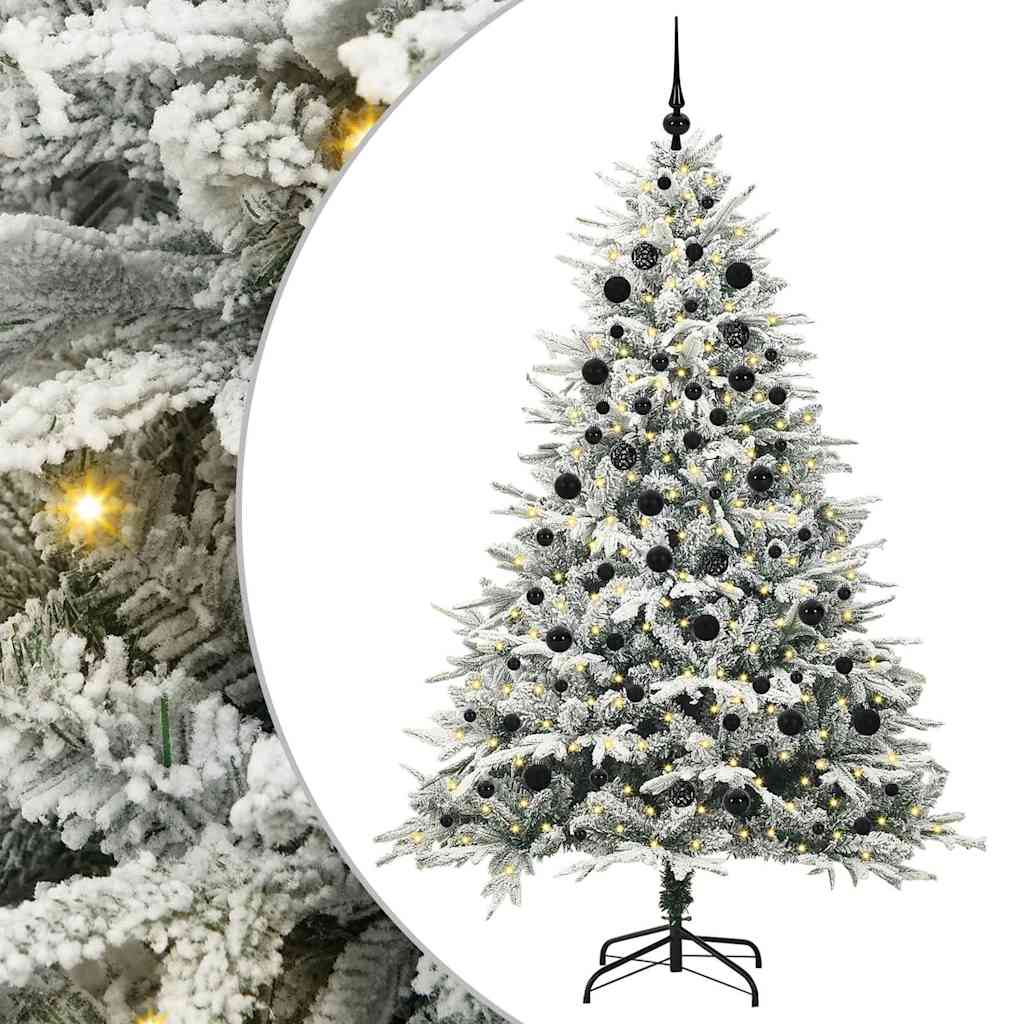 Kunstig Forhåndsbelyst Juletre med Ballettsett grønn 210 cm