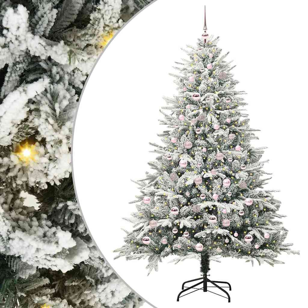 Kunstig Forhåndsbelyst Juletre med Ballettsett grønn 210 cm