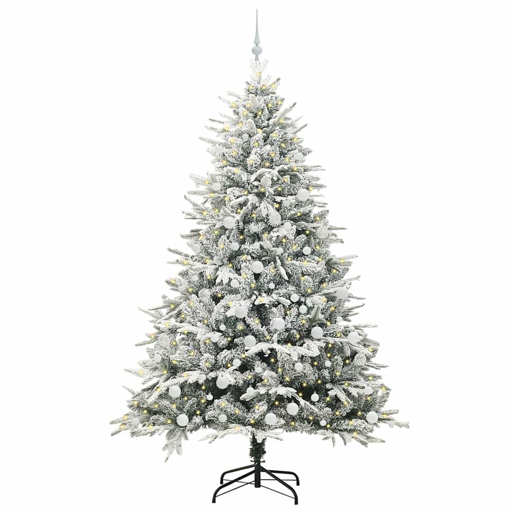 Kunstig Forhåndsbelyst Juletre med Ballettsett grønn 210 cm