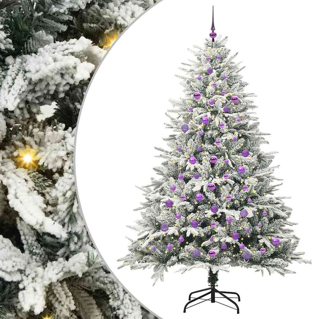 Kunstig Forhåndsbelyst Juletre med Ballettsett grønn 210 cm