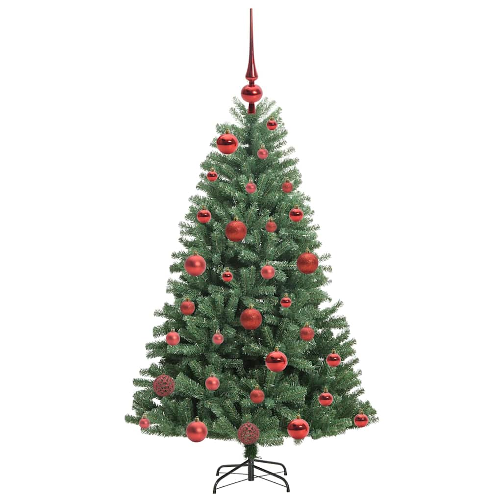 Kunstig sammensatt juletre grønn 120 cm PVC og metall