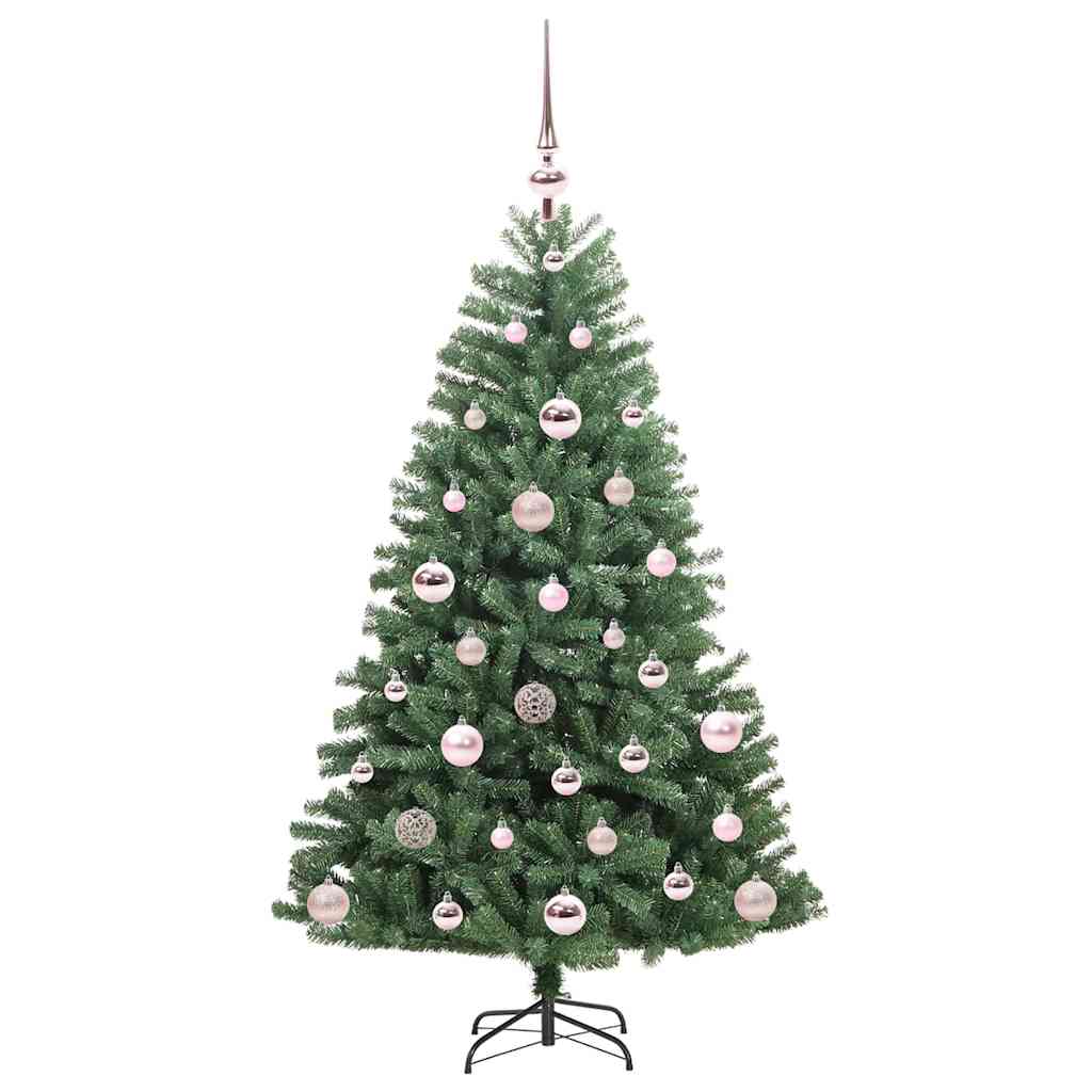 Kunstig sammensatt juletre grønn 120 cm PVC og metall