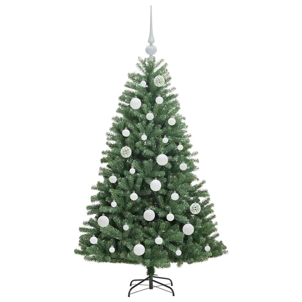 Kunstig sammensatt juletre grønn 120 cm PVC og metall