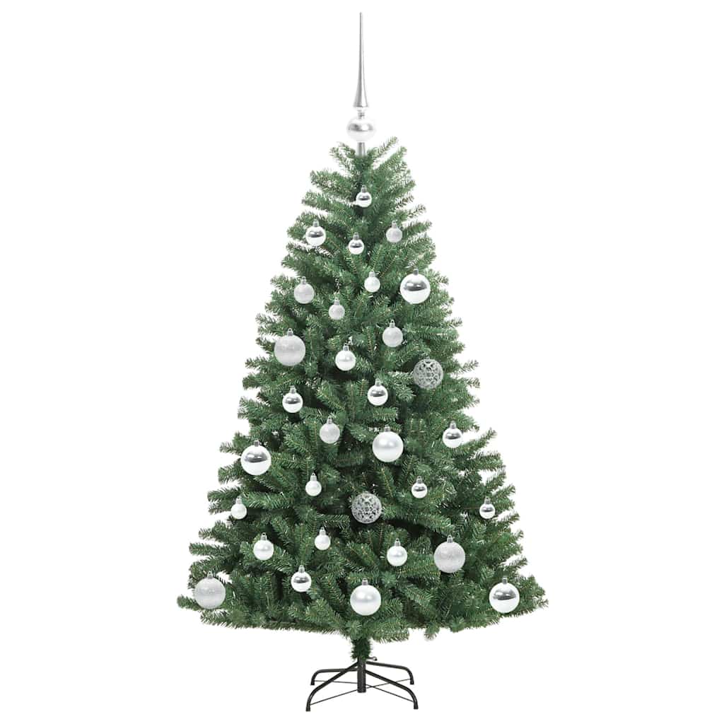 Kunstig sammensatt juletre grønn 120 cm PVC og metall