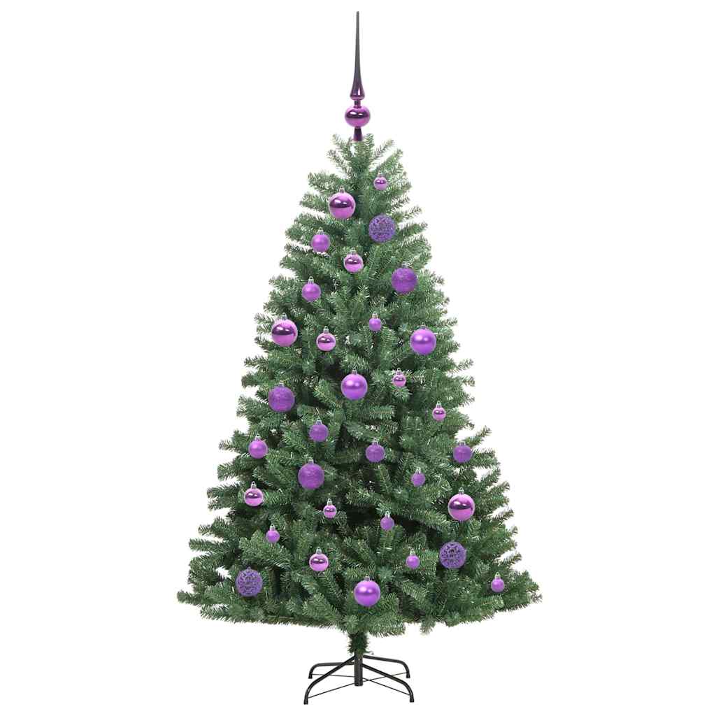 Kunstig sammensatt juletre grønn 120 cm PVC og metall
