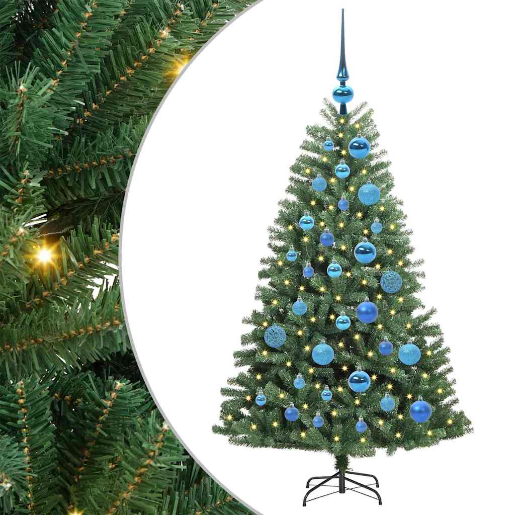 Kunstig sammensatt juletre grønn 120 cm PVC og metall