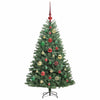 Kunstig sammensatt juletre grønn 120 cm PVC og metall