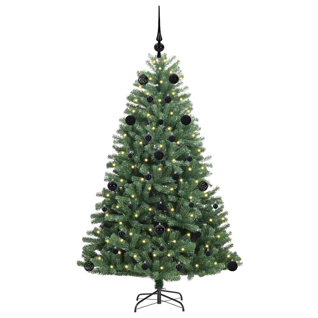 Kunstig sammensatt juletre grønn 150 cm PVC og metall