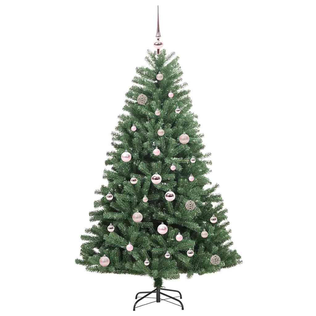 Kunstig sammensatt juletre grønn 150 cm PVC og metall