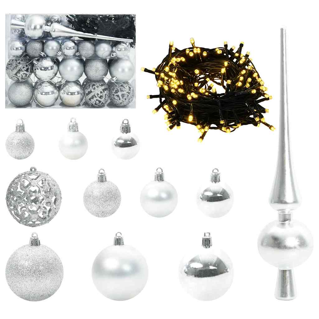 Kunstig sammensatt juletre grønn 150 cm PVC og metall