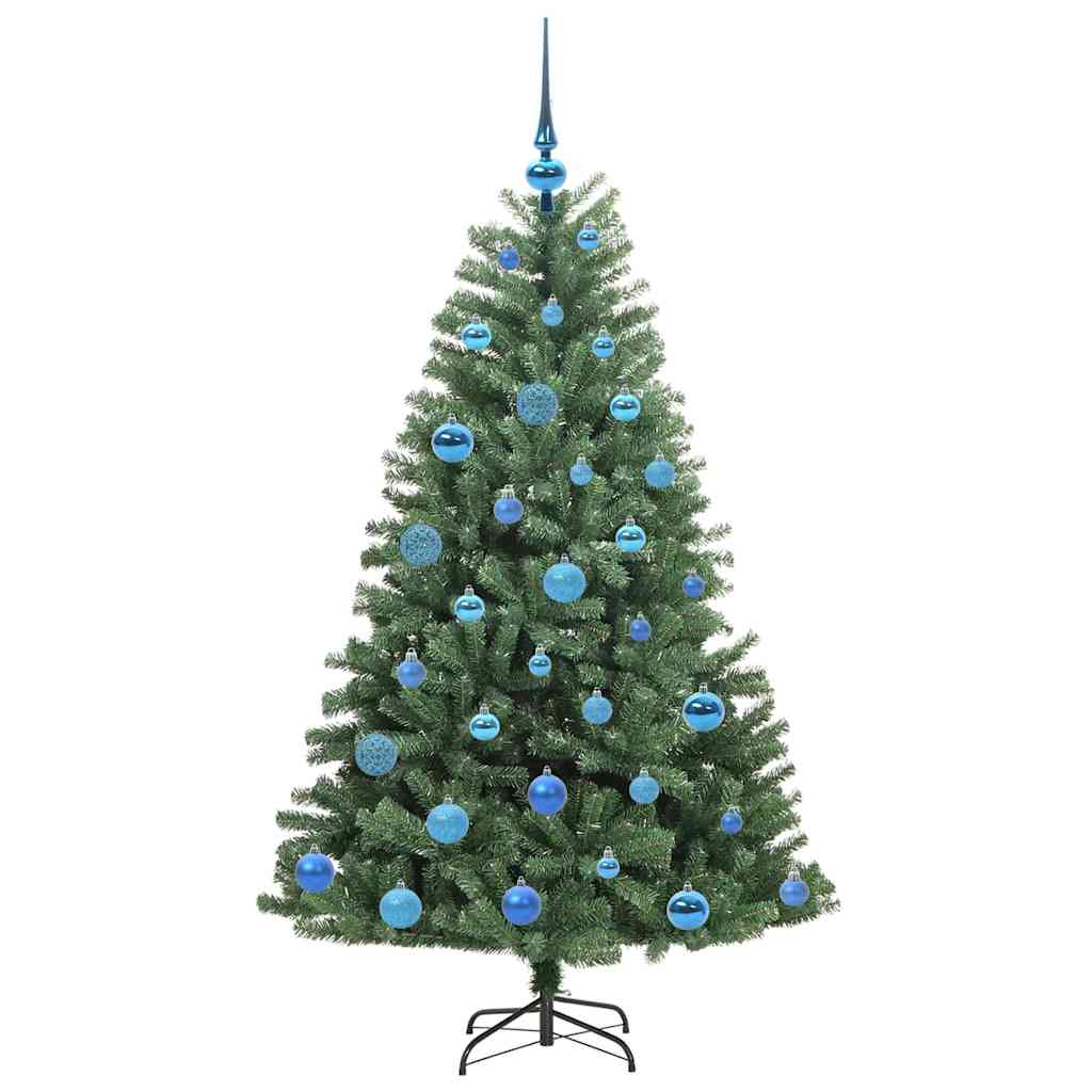 Kunstig sammensatt juletre grønn 150 cm PVC og metall