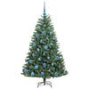 Kunstig sammensatt juletre grønn 150 cm PVC og metall