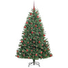 Kunstig sammensatt juletre grønn 180 cm PVC og metall