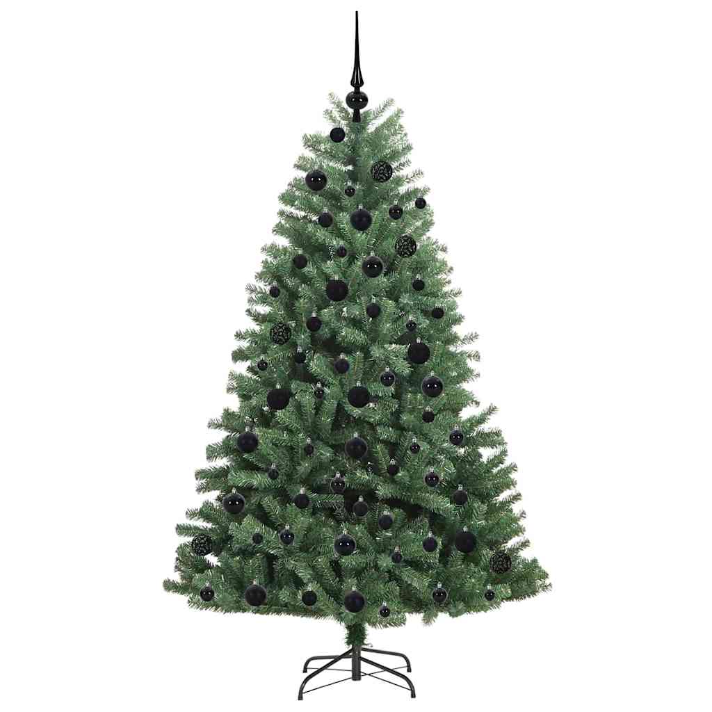 Kunstig sammensatt juletre grønn 180 cm PVC og metall