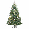 Kunstig sammensatt juletre grønn 180 cm PVC og metall