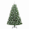 Kunstig sammensatt juletre grønn 180 cm PVC og metall