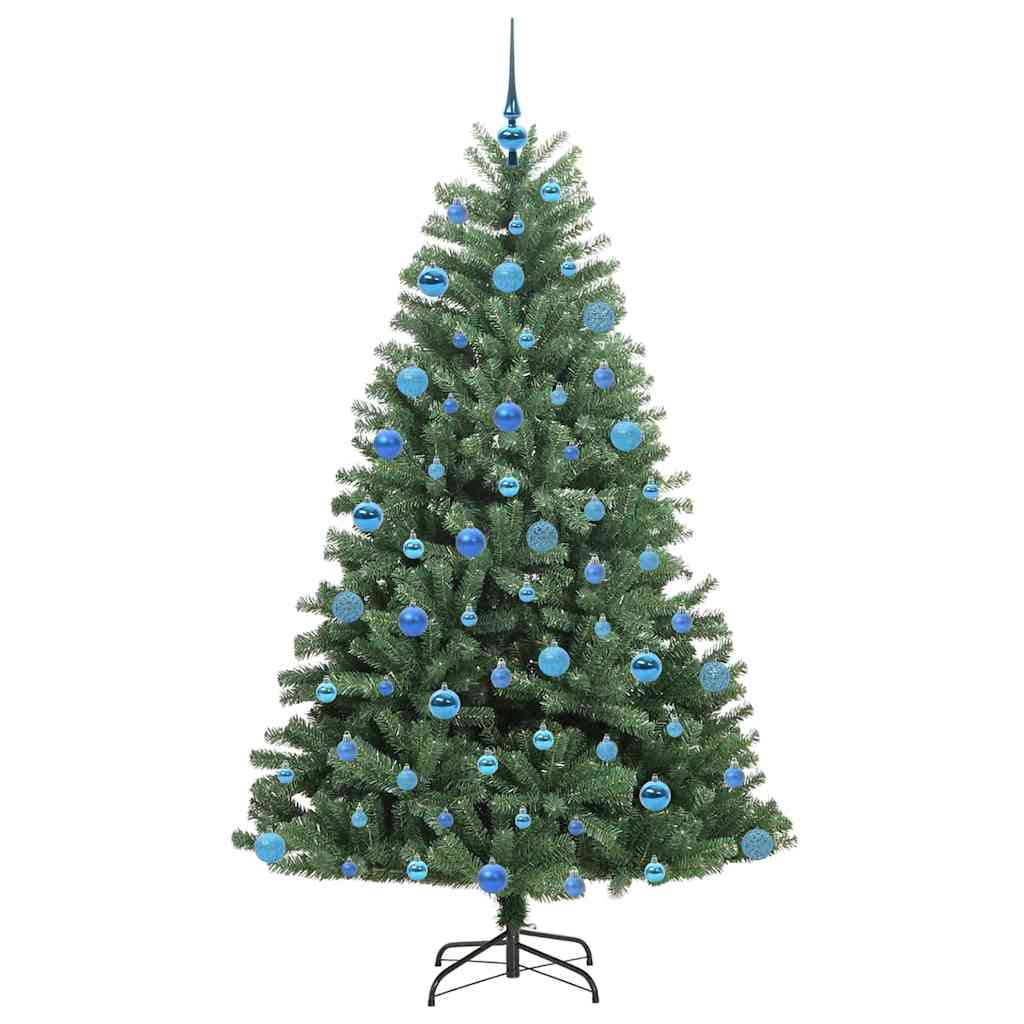 Kunstig sammensatt juletre grønn 180 cm PVC og metall