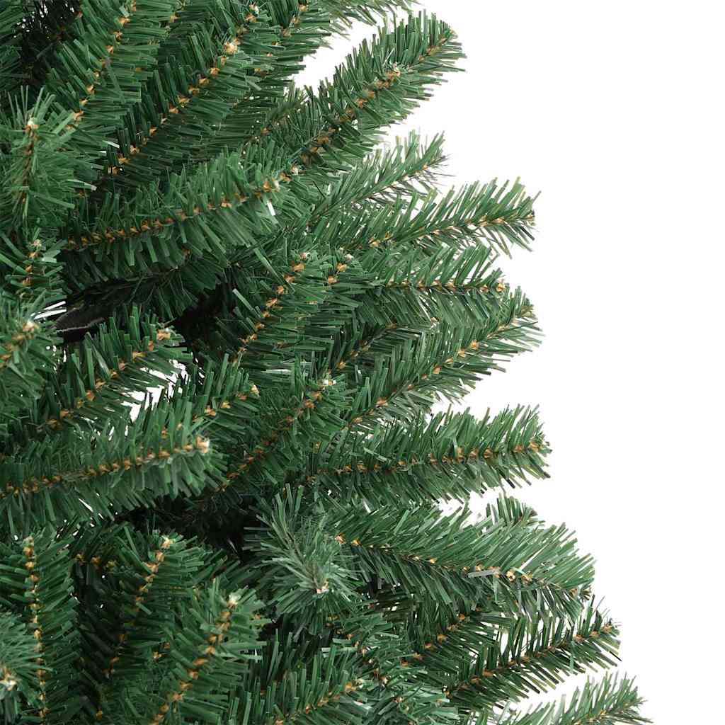 Kunstig sammensatt juletre grønn 210 cm PVC og metall
