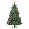 Kunstig sammensatt juletre grønn 210 cm PVC og metall