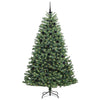Kunstig sammensatt juletre grønn 210 cm PVC og metall