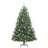 Kunstig sammensatt juletre grønn 210 cm PVC og metall