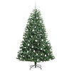 Kunstig sammensatt juletre grønn 210 cm PVC og metall