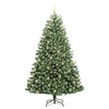 Kunstig sammensatt juletre grønn 210 cm PVC og metall