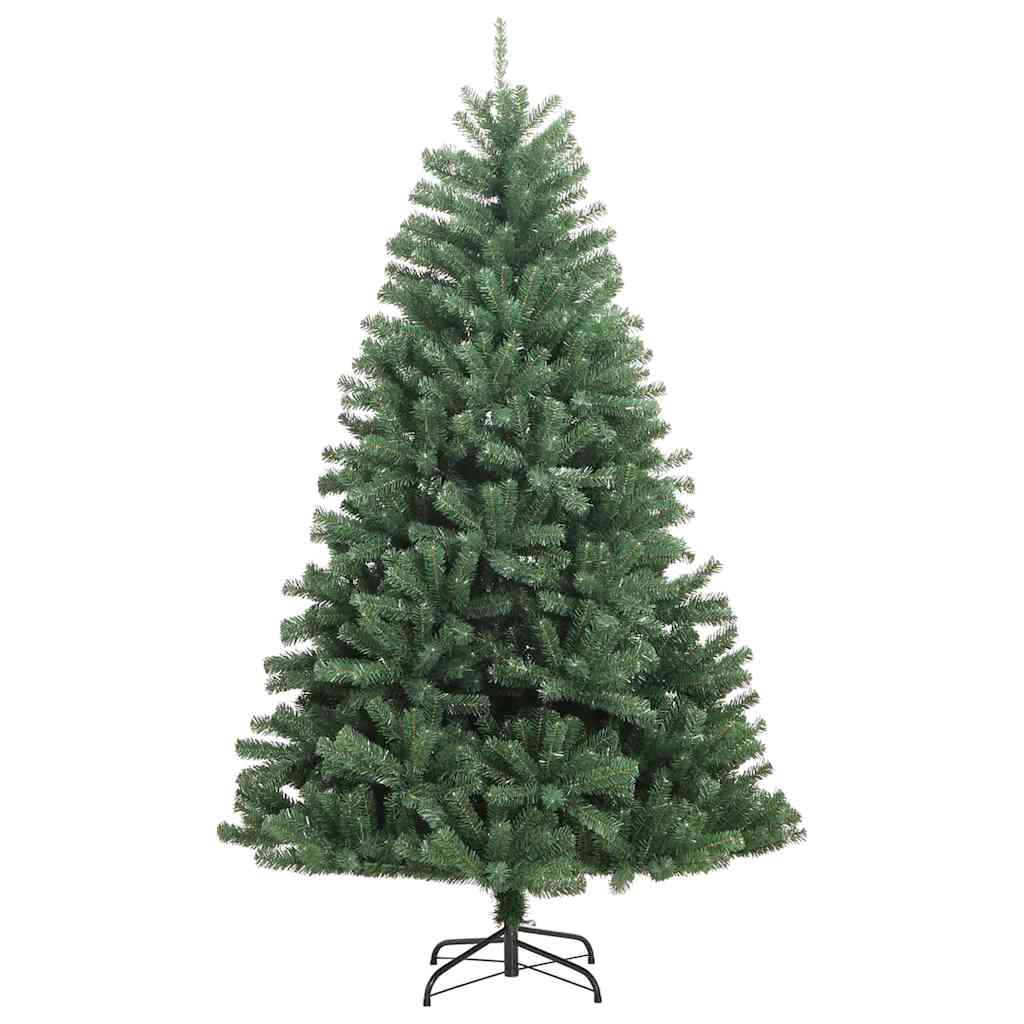 Kunstig sammensatt juletre grønn 210 cm PVC og metall