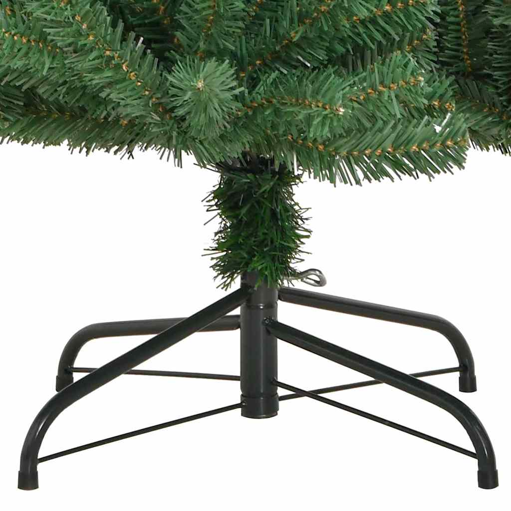 Kunstig sammensatt juletre grønn 210 cm PVC og metall