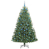 Kunstig sammensatt juletre grønn 210 cm PVC og metall
