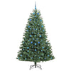 Kunstig sammensatt juletre grønn 210 cm PVC og metall