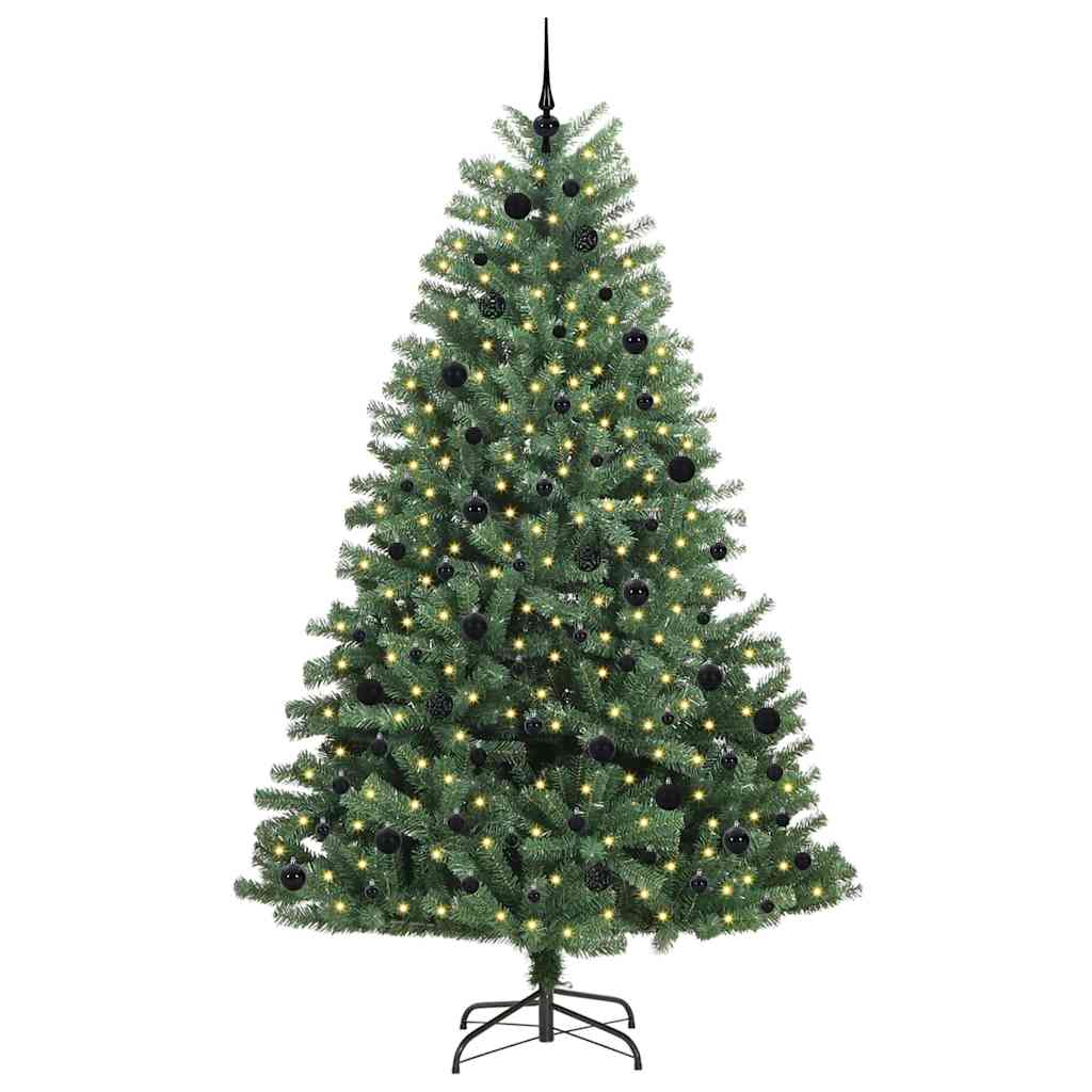 Kunstig sammensatt juletre grønn 240 cm PVC og metall
