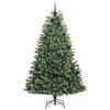 Kunstig sammensatt juletre grønn 240 cm PVC og metall
