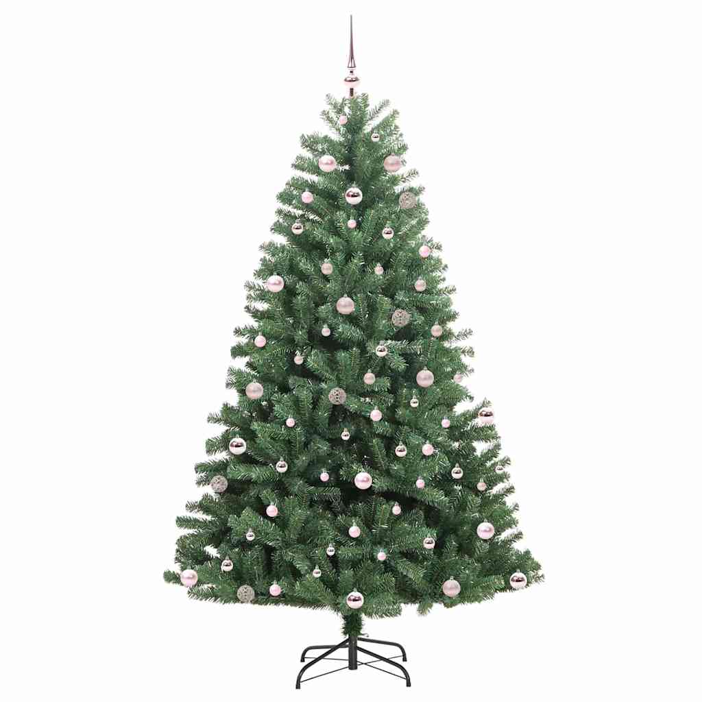 Kunstig sammensatt juletre grønn 240 cm PVC og metall
