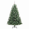 Kunstig sammensatt juletre grønn 240 cm PVC og metall