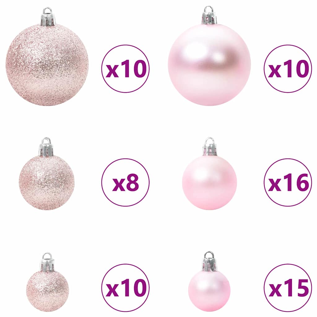 Kunstig sammensatt juletre grønn 240 cm PVC og metall