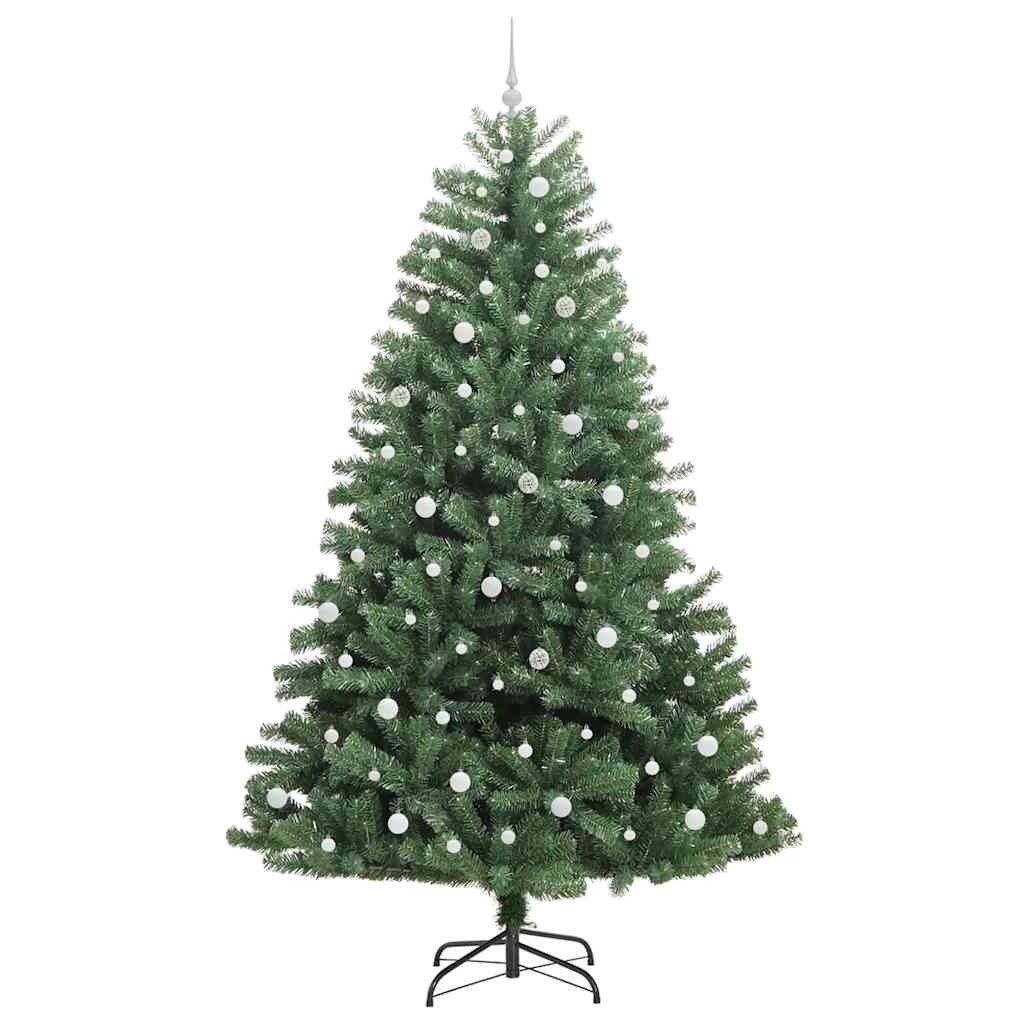Kunstig sammensatt juletre grønn 240 cm PVC og metall