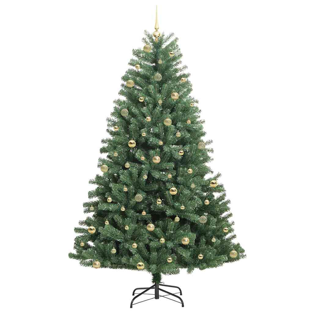 Kunstig sammensatt juletre grønn 240 cm PVC og metall