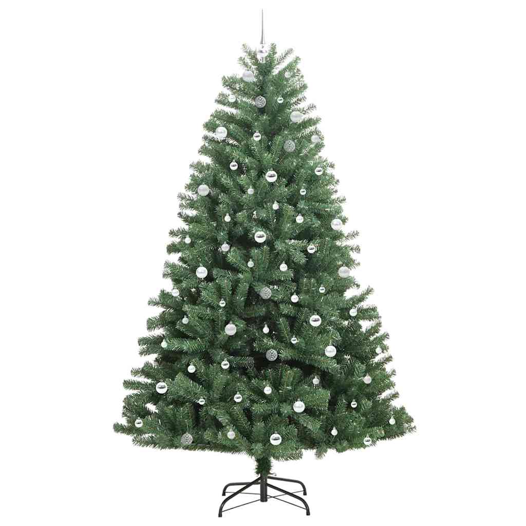 Kunstig sammensatt juletre grønn 240 cm PVC og metall
