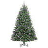 Kunstig sammensatt juletre grønn 240 cm PVC og metall