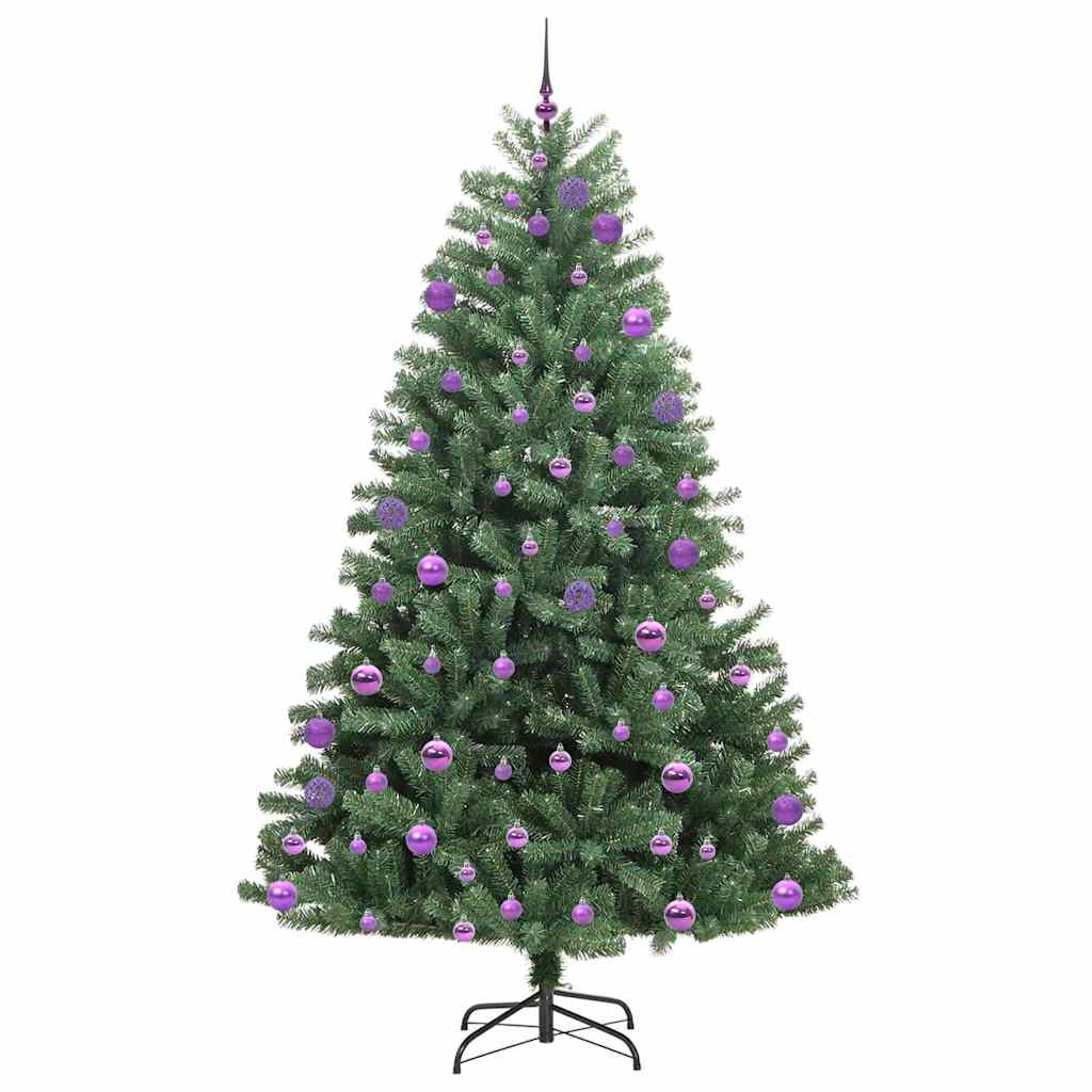 Kunstig sammensatt juletre grønn 240 cm PVC og metall