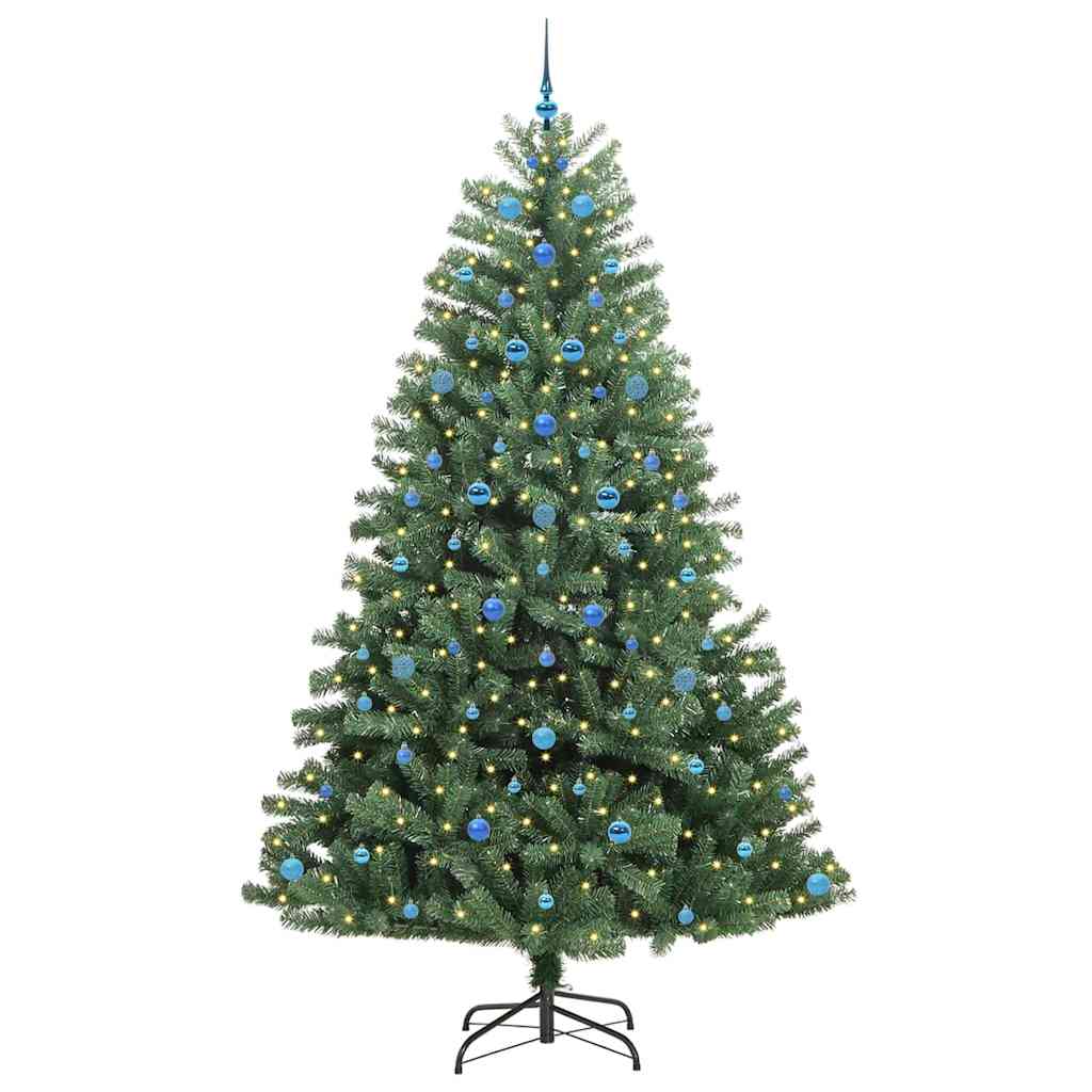 Kunstig sammensatt juletre grønn 240 cm PVC og metall