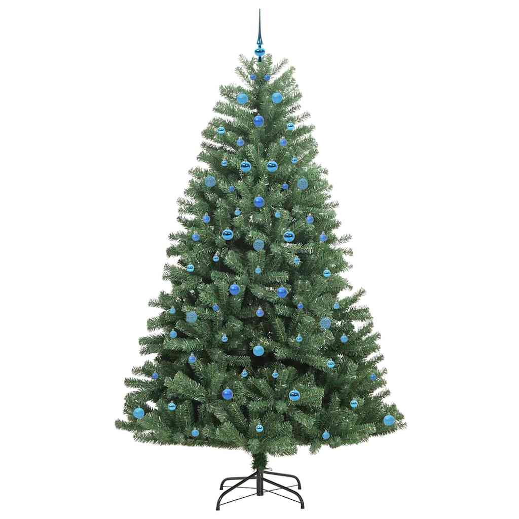 Kunstig sammensatt juletre grønn 240 cm PVC og metall